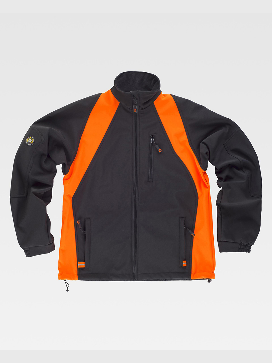 black/orange