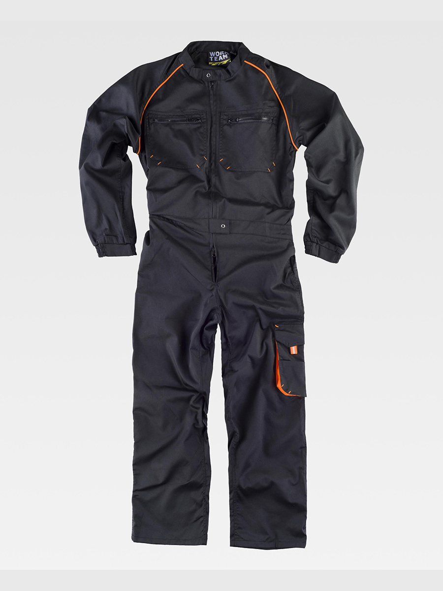 black/orange