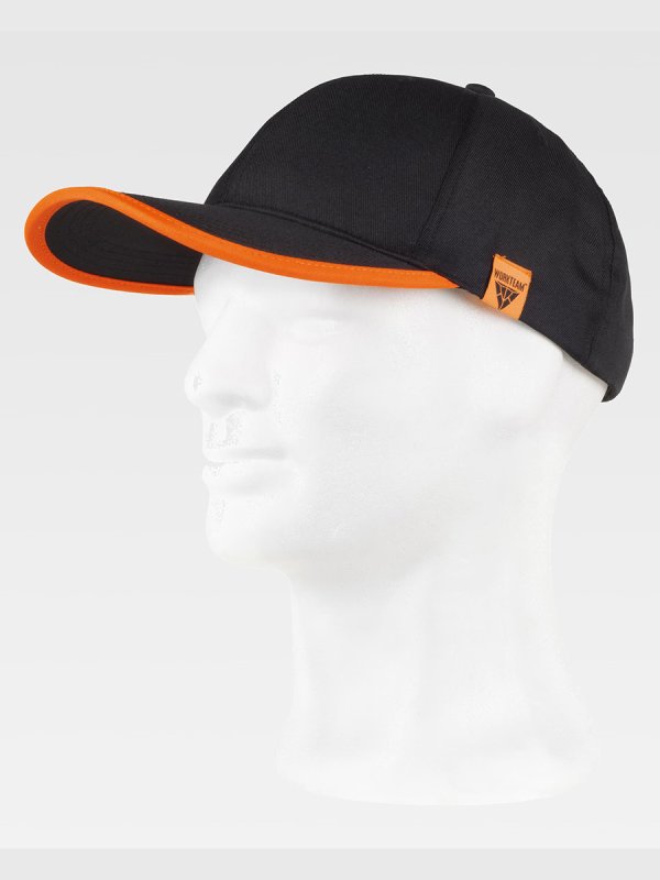 black/orange